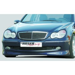 Rieger spoiler pod přední nárazník pro Avantgarde pro Mercedes třída C W203 sedan, t-model, r.v. 05/00-, plast ABS bez povrchové úpravy