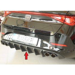 Rieger vložka zadního nárazníku (pro vozy bez tažného zař.) pro Cupra Leon KL 5-dvéř. (ST/sportstourer), plast ABS bez povrchové úpravy