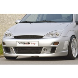 Rieger kompletní přední nárazník pro Ford Focus 1 3-dvéř., 5-dvéř., plast ABS bez povrchové úpravy, s žebrováním, s výřezem pro blinkry