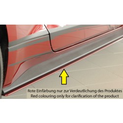 Rieger spoiler pod boční práh mont. strana pravá pro Ford Mustang 6 LAE kabriolet, kupé před faceliftem, r.v. 11/14-07/17, plast ABS bez povrchové úpravy