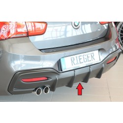 Rieger Heckeinsatz (Typ: 35066) pro BMW řada 1 F21 sedan / 2-dvéř., plast ABS bez povrchové úpravy