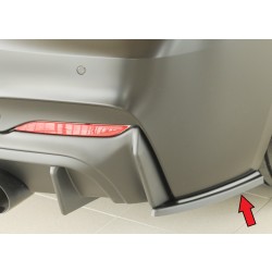 Rieger spoiler pod zadní nárazník na pravé straně pro BMW řada 2 F23 kabriolet r.v. 07/17-, plast ABS bez povrchové úpravy