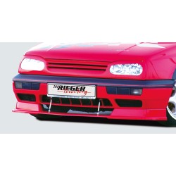 Rieger spoiler pod přední nárazník pro Volkswagen Golf 3 3-dvéř., 5-dvéř., kabriolet, plast ABS bez povrchové úpravy, s integrovanou lipou