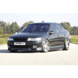 Rieger boční práh mont. strana pravá pro Opel Vectra B caravan, hatchback, notchback, plast ABS bez povrchové úpravy, s prolisem, s prolisem a dvěma výřezy