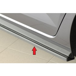 Rieger spoiler pod boční práh mont. strana levá pro Volkswagen Polo AW 5-dvéř., r.v. 06/21-, plast ABS bez povrchové úpravy