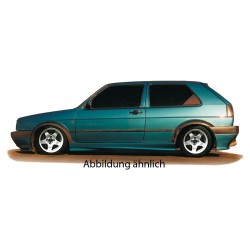 Rieger boční práh mont. strana pravá pro Volkswagen Golf 2 5-dvéř., r.v. 83-91, plast ABS bez povrchové úpravy, s GTI výřezem