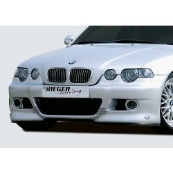 Rieger kompletní přední nárazník pro BMW řada 3 E46 compact po faceliftu, plast ABS bez povrchové úpravy, pro vozy s ostřikovači světlometů