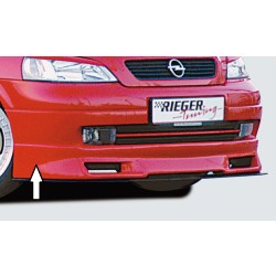 Rieger spoiler pod přední nárazník pro Opel Astra G 3-dvéř., 5-dvéř., cabrio, caravan, fastback, hatchback, notchback, plast ABS bez povrchové úpravy