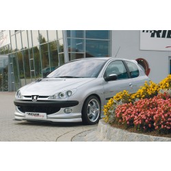 Rieger spoiler pod přední nárazník pro Peugeot 206 convertible CC, sedan, r.v. 09/98-05/06, plast ABS bez povrchové úpravy, pro vozy s nárazníkem s velkými větracími otvory