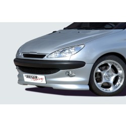 Rieger spoiler pod přední nárazník pro Peugeot 206 convertible CC, sedan, r.v. 09/98-05/06, plast ABS bez povrchové úpravy, určeno pro orig. menší nárazník (mimo GT)