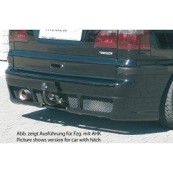 Rieger spoiler pod zadní nárazník pro Volkswagen Sharan 7M van po faceliftu r.v. 03/00-, plast ABS bez povrchové úpravy