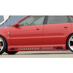 Rieger boční práh mont. strana levá pro Audi A4 B5 avant, sedan, r.v. 11/94-98, 99-12/00, plast ABS bez povrchové úpravy, s prolisem, s prolisem a dvěma výřezy