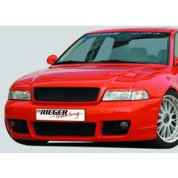 Rieger kompletní přední nárazník RS4-Look pro Audi A4 B5 avant, sedan, plast ABS bez povrchové úpravy, s držáky originálních mlhových světel