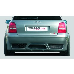 Rieger kompletní zadní nárazník pro Audi A4 B5 avant, plast ABS bez povrchové úpravy, bez žebrování, pro vozy bez parkovacího asistenta (PDC)