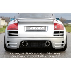 Rieger kompletní zadní nárazník pro Audi TT 8N kupé, roadster, plast ABS bez povrchové úpravy