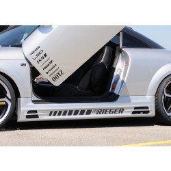 Rieger boční práh mont. strana levá pro Audi TT 8N kupé, roadster, r.v. 98-03, plast ABS bez povrchové úpravy, s prolisem, s prolisem a dvěma výřezy