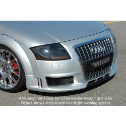 Rieger kompletní přední nárazník R-Frame pro Audi TT 8N kupé, roadster, plast ABS bez povrchové úpravy, s žebrováním, pro vozy bez ostřikovačů světlometů