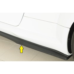 Rieger spoiler pod boční práh (ca. 19mm) mont. strana levá pro Audi TT 8J-FV, 8S roadster, r.v. 09/18-, plast ABS bez povrchové úpravy
