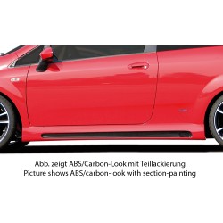 Rieger boční práh mont. strana pravá pro Fiat Grande Punto 199 3-dvéř., 5-dvéř., r.v. 10/05-, plast ABS bez povrchové úpravy, s prolisem a výřezem