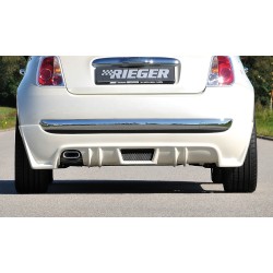 Rieger spoiler pod zadní nárazník pro Fiat 500 312 2-dvéř. r.v. 10/07-, plast ABS bez povrchové úpravy, pro koncovku vlevo