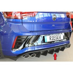 Rieger vložka zadního nárazníku pro Volkswagen T-roc A1 5-dvéř., plast ABS bez povrchové úpravy, pro vozy s tažným zařízením