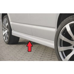 Rieger boční práh mont. strana levá pro Volkswagen T5 bus  vč. faceliftu, r.v. 04/03-08/09, 09/09-, plast ABS bez povrchové úpravy