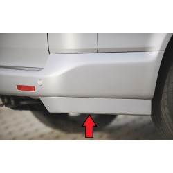 Rieger spoiler pod zadní nárazník pro Volkswagen T5 bus  vč. faceliftu r.v. 04/03-08/09, 09/09-, plast ABS bez povrchové úpravy, pravý
