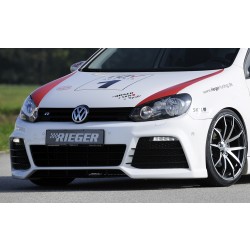 Rieger kompletní přední nárazník pro Volkswagen Golf 6 vč. GTD, GTI 3-dvéř., 5-dvéř., kabriolet, plast ABS bez povrchové úpravy, pro vozy s ostřikovači světlometů, PDC a parkovacím asistentem