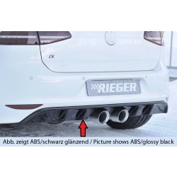 Rieger vložka zadního nárazníku pro Volkswagen Golf 7 R 3-dvéř., 5-dvéř. před faceliftem, plast ABS bez povrchové úpravy