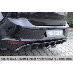Rieger vložka zadního nárazníku pro Volkswagen Golf 7 3-dvéř., 5-dvéř. před faceliftem, plast ABS bez povrchové úpravy