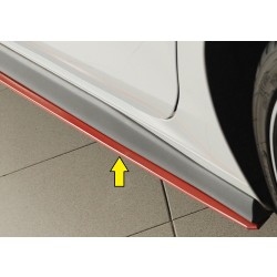 Rieger spoiler pod boční práh mont. strana levá pro Volkswagen Golf 8 GTI Clubsport 5-dvéř., r.v. 10/20-, plast ABS bez povrchové úpravy, pro originální boční prahy