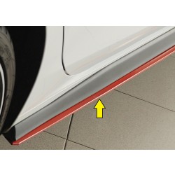 Rieger spoiler pod boční práh mont. strana pravá pro Volkswagen Golf 8 GTI Clubsport 5-dvéř., r.v. 10/20-, plast ABS bez povrchové úpravy, pro orig. boční prahy