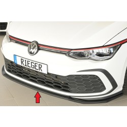 Rieger lipa pod přední nárazník pouze pro GTI / GTD / GTE pro Volkswagen Golf 8 GTI 5-dvéř., 08/20-, plast ABS bez povrchové úpravy