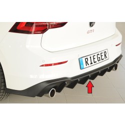 Rieger vložka zadního nárazníku pro Volkswagen Golf 8 GTI 5-dvéř., plast ABS bez povrchové úpravy