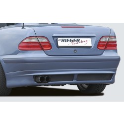 Rieger spoiler pod zadní nárazník pro Mercedes CLK W208 kabriolet, kupé, plast ABS bez povrchové úpravy