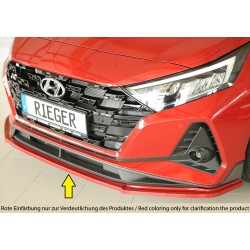 Rieger lipa pod přední nárazník pro Hyundai i20 N BC3 5-dvéř. (hatchback), 04/21-, plast ABS bez povrchové úpravy