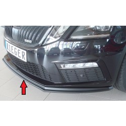 Rieger lipa pod přední nárazník pro Škoda Octavia RS 5E combi, sedan po faceliftu, 02/17-, plast ABS bez povrchové úpravy