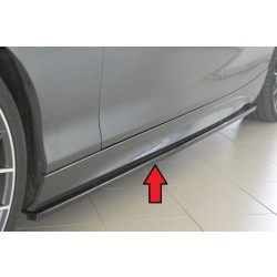 Rieger spoiler pod boční práh mont. strana levá pro BMW řada 1 F20 sedan / 4-dvéř. vč. faceliftu, 05/2015-, 09/11-03/2015, plast ABS lakovaný do černé lesklé barvy