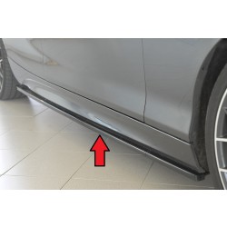 Rieger spoiler pod boční práh mont. strana pravá pro BMW řada 1 F20 sedan / 4-dvéř. vč. faceliftu, 05/2015-, 09/11-03/2015, plast ABS lakovaný do černé lesklé barvy