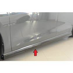 Rieger boční práh (XS) mont. strana levá pro Volkswagen Golf 8 3-dvéř., 12/19-, plast ABS lakovaný do černé lesklé barvy