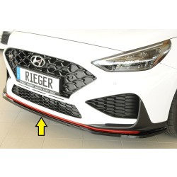 Rieger lipa pod přední nárazník pro Hyundai i30 N PDE 5-dvéř. (fastback), 05/21-, plast ABS lakovaný do černé lesklé barvy