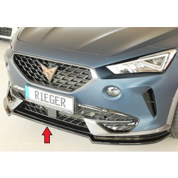 Rieger lipa pod přední nárazník pro Cupra Formentor KM, 07/20-, plast ABS lakovaný do černé lesklé barvy