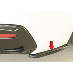 Rieger spoiler pod zadní nárazník na pravé straně pro BMW řada 1 F21 sedan / 2-dvéř. r.v. 05/2015-, plast ABS lakovaný do černé lesklé barvy