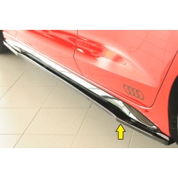 Rieger spoiler pod boční práh mont. strana levá pro Audi A3 GY 5-dvéř. (sedan), 11/19-, plast ABS lakovaný do černé lesklé barvy