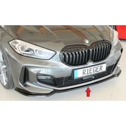 Rieger lipa pod přední nárazník pro BMW řada 1 F40 hatchback / 4-dr., 07/19-, plast ABS lakovaný do černé lesklé barvy