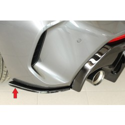 Rieger spoiler pod zadní nárazník na levé straně pro BMW řada 1 F40 hatchback / 4-dr. r.v. 07/19-, plast ABS lakovaný do černé lesklé barvy
