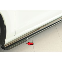 Rieger spoiler pod boční práh mont. strana levá pro Volkswagen Golf 7 R-Line 3-dvéř., 02/17-, plast ABS lakovaný do černé lesklé barvy