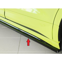 Rieger spoiler pod boční práh mont. strana levá pro Škoda Enyaq iV RS SUV (5AZ), 07/21-, plast ABS lakovaný do černé lesklé barvy