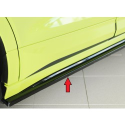 Rieger spoiler pod boční práh mont. strana pravá pro Škoda Enyaq iV RS SUV (5AZ), 07/21-, plast ABS lakovaný do černé lesklé barvy
