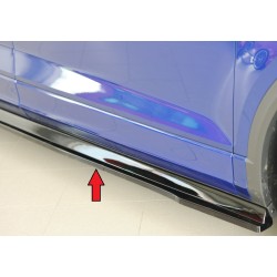 Rieger spoiler pod boční práh mont. strana pravá pro Volkswagen T-roc A1 5-dvéř., 01/22-, plast ABS lakovaný do černé lesklé barvy